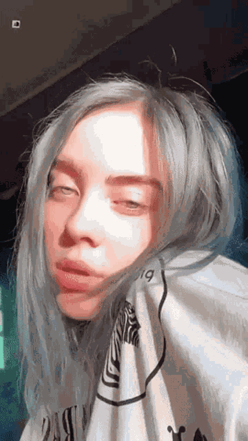 Billie Eilish Tongue Out GIF