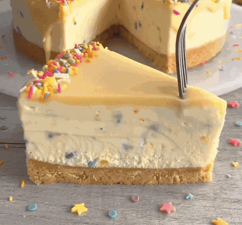 Birthday Cake Cheesecake Dessert GIF
