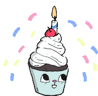 Birthday Cupcake Sticker
