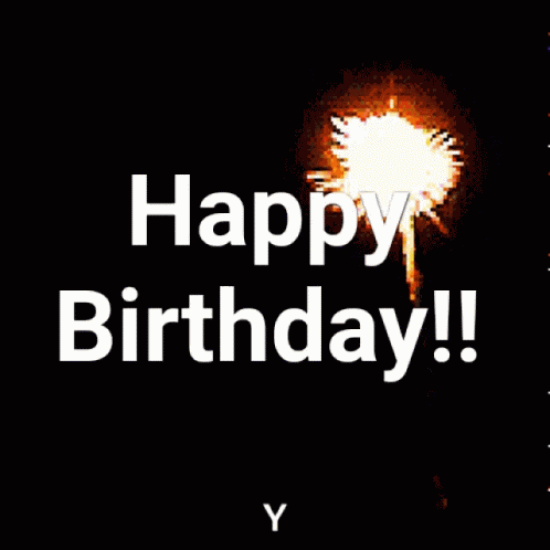 Birthday Fireworks GIF