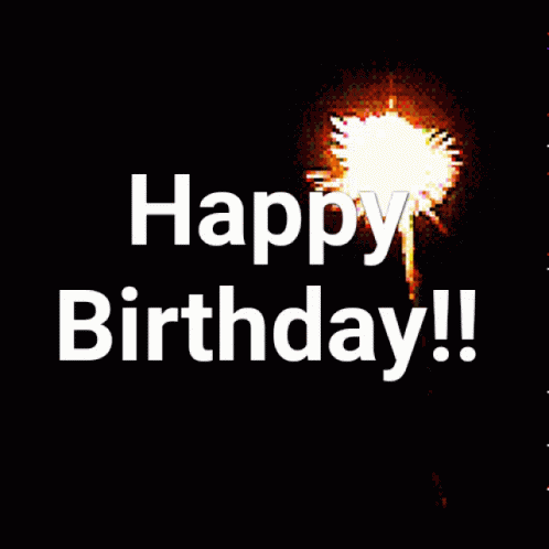 Birthday Fireworks GIF