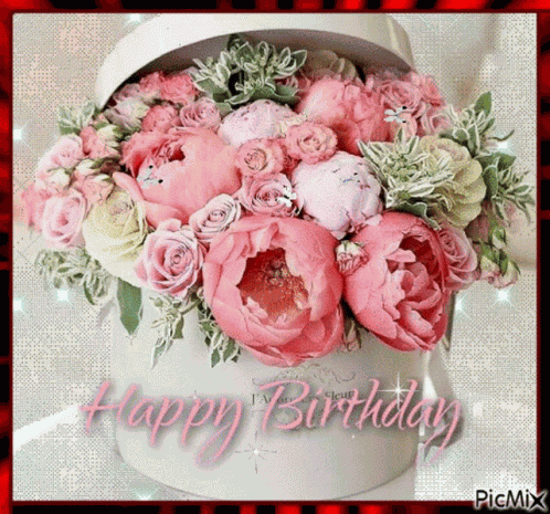 Birthday Flowers GIF