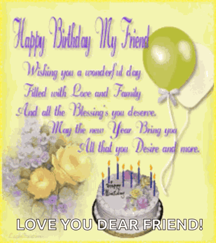 Birthday Friend GIF