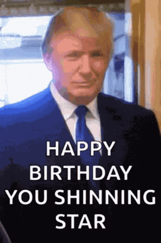 Birthday Trump GIF