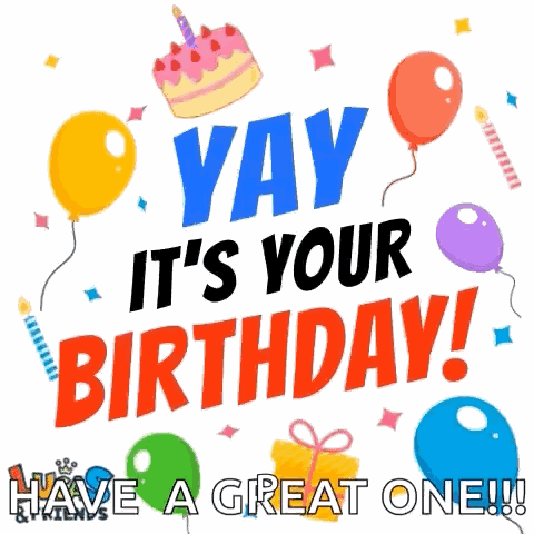 Birthday Wishes For Friend Yay GIF