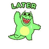 Bitcoin Cartoon Crocodile Sticker
