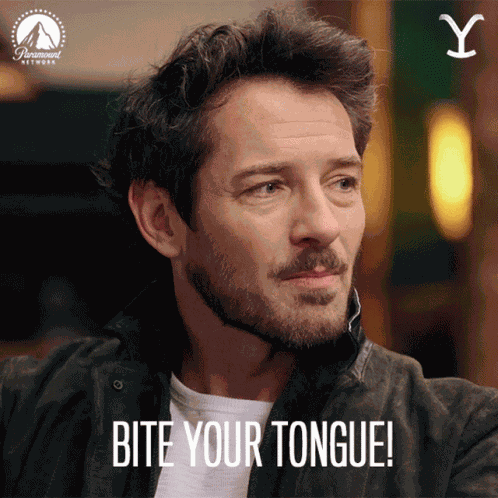 Bite Your Tongue Ian Bohen GIF