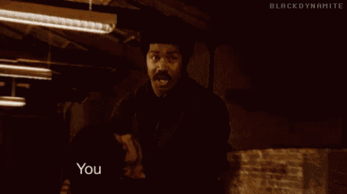 Black Dynamite Goofed GIF