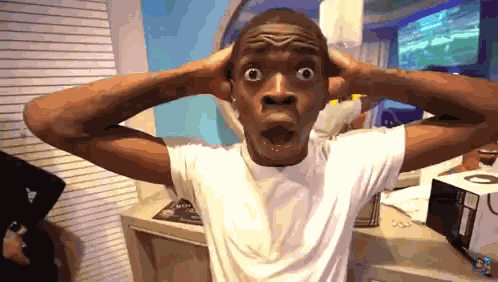 Black Guy Black Shocked GIF