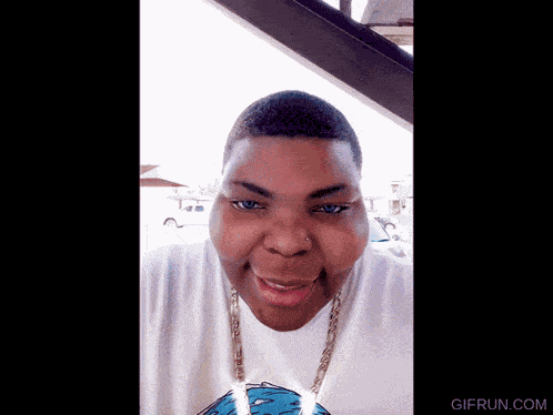 Black Guy Staring GIF