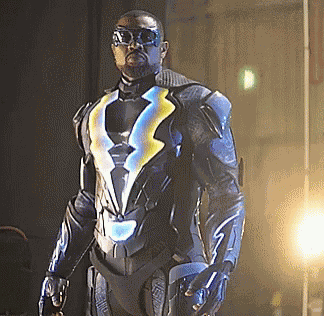 Black Lightning Superhero GIF