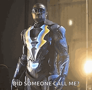 Black Lightning Superhero GIF