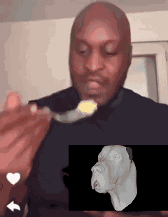 Black Man Eating GIF