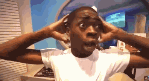 Black Man Wild Reaction GIF