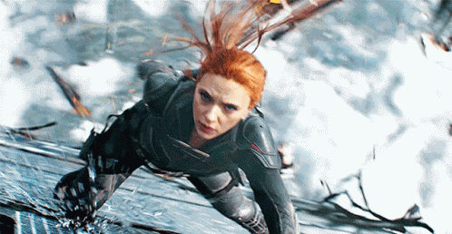 Black Widow Waiting GIF