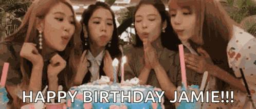 Blackpink Blow Candles GIF