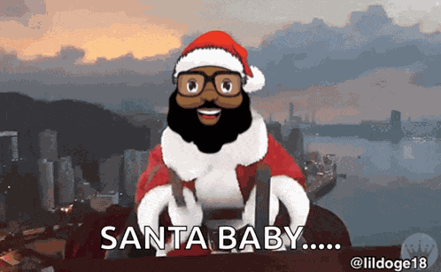 Blacksanta Christmas GIF