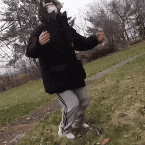 Bladee Falls To Knees GIF