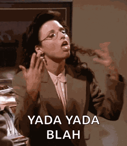 Blah Blah Seinfeld GIF