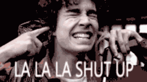 Blah Shhh GIF