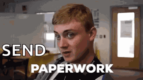 Blank Paperwork GIF
