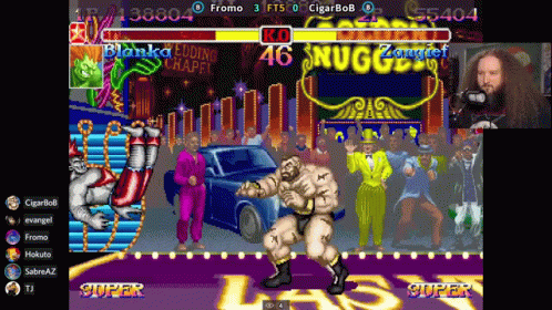 Blanka Zangief GIF