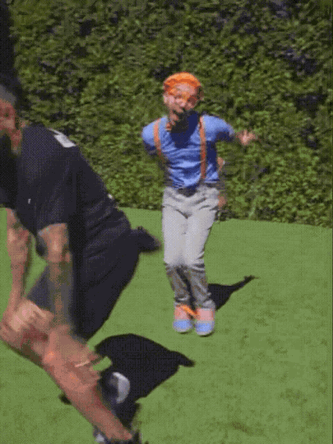 Blippi Griddy GIF