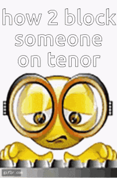 Block Nerd Emoji GIF