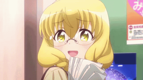Blond Girl Glasses Frames GIF