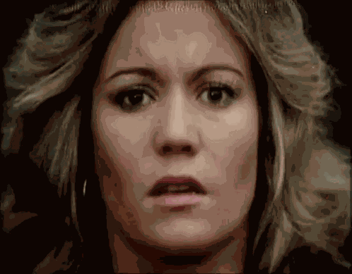 Blonde Woman Falls Blake'S 7 GIF