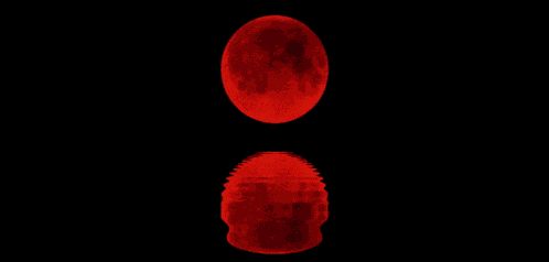 Blood Moon Red Background GIF