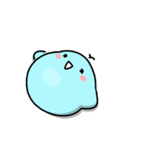 Blue Bird Tired Sticker