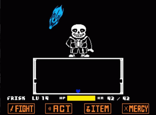 Blue Blaster Sans Hard Mode GIF