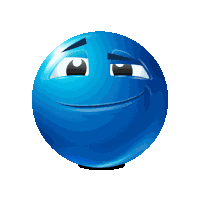 Blue Emoji Sticker
