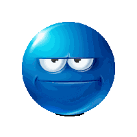 Blue Emoji Sticker