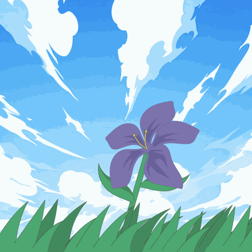 Blue Flower GIF