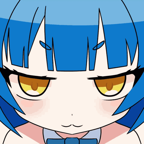 Blue Haired Girl Blue Hair Girl GIF