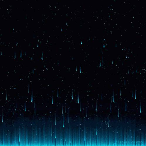 Blue Heart Black GIF