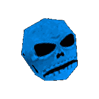 Blue Skull Ultrakill Sticker