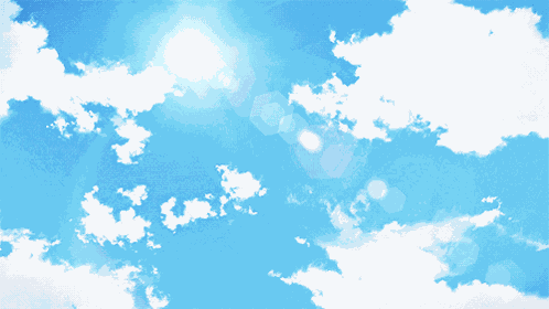 Blue Sky With Clouds GIF