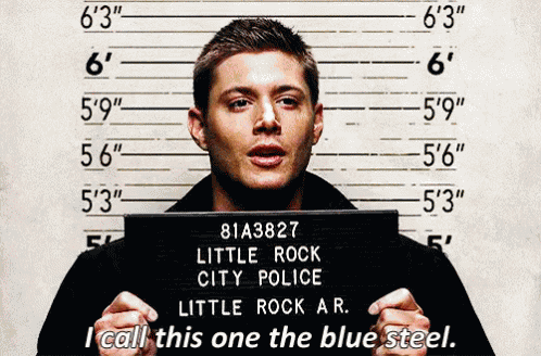 Blue Steel - Supernatural GIF