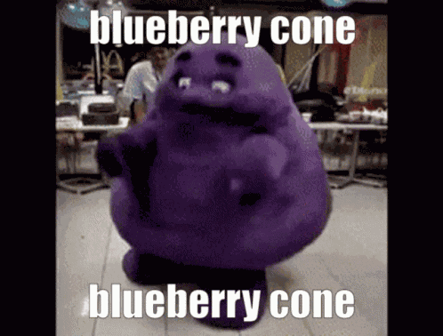 Blueberry Blueberry Cone GIF