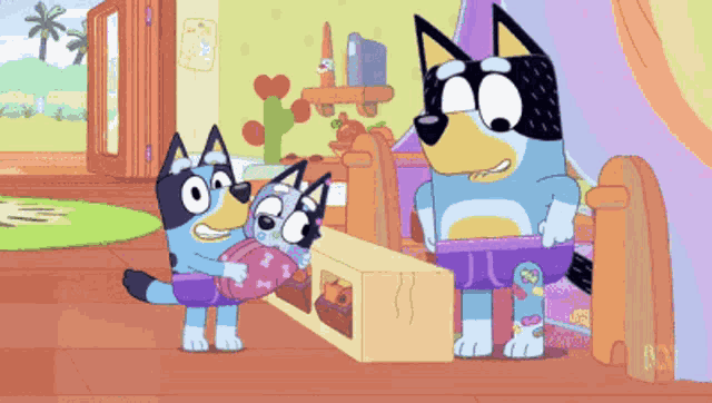 Bluey Purple Pants GIF