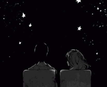 Boa Noite Coração / Amor / Apaixonado / Boa Noite Carinhoso / Céu Estrelado GIF