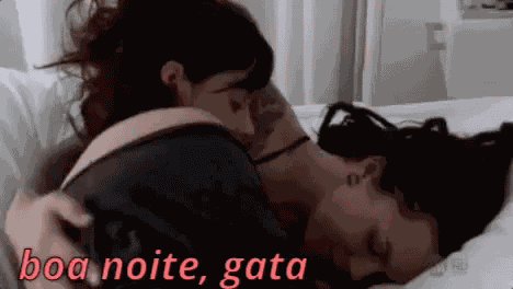 Boa Noite Gata/ Casal / Namoradas GIF