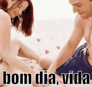 Bom Dia Vida, Bom Dia Amor / Casal Apaixonado / Beijo / GIF