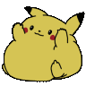 Bongo Fat Pikachu Sticker