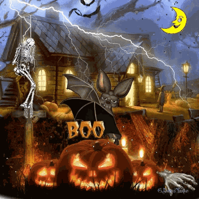 Boo Halloween GIF