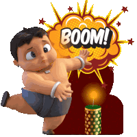 Boom Mighty Little Bheem Sticker