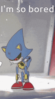 Bored Metal Sonic GIF